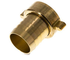 G 1 1/2'' x 38mm Brass Hose barb with NBR Seal and Wing Nut 16 Bar