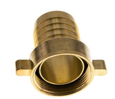 G 1 1/2'' x 38mm Brass Hose barb with NBR Seal and Wing Nut 16 Bar