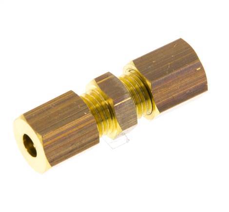 4mm Brass Straight Compression Fitting 150 Bar DIN EN 1254-2 [2 Pieces]