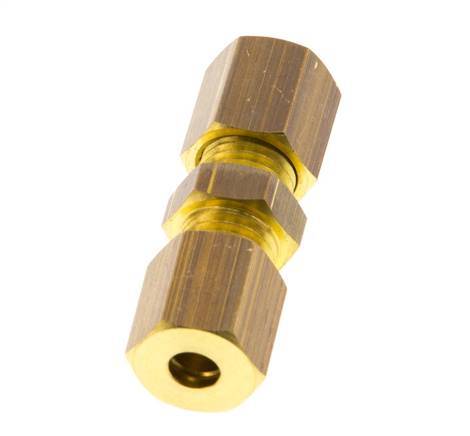 4mm Brass Straight Compression Fitting 150 Bar DIN EN 1254-2 [2 Pieces]