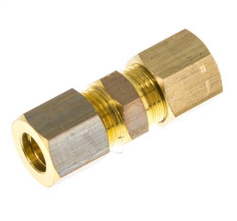 8mm Brass Straight Compression Fitting 135 Bar DIN EN 1254-2 [2 Pieces]