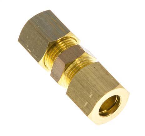8mm Brass Straight Compression Fitting 135 Bar DIN EN 1254-2 [2 Pieces]