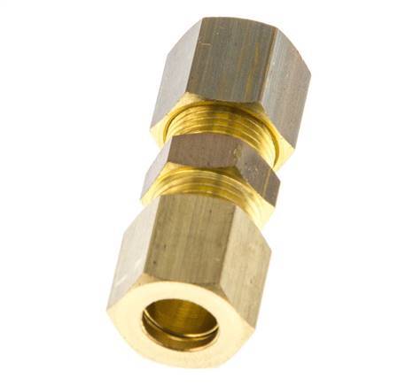 8mm Brass Straight Compression Fitting 135 Bar DIN EN 1254-2 [2 Pieces]