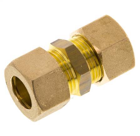 14mm Brass Straight Compression Fitting 89 Bar DIN EN 1254-2