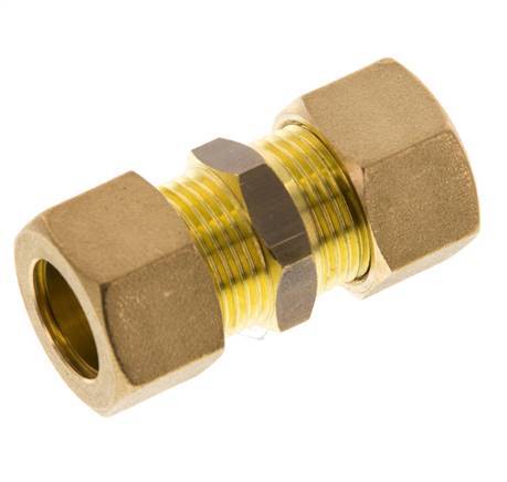 15mm Brass Straight Compression Fitting 82 Bar DIN EN 1254-2