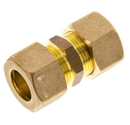 16mm Brass Straight Compression Fitting 76 Bar DIN EN 1254-2