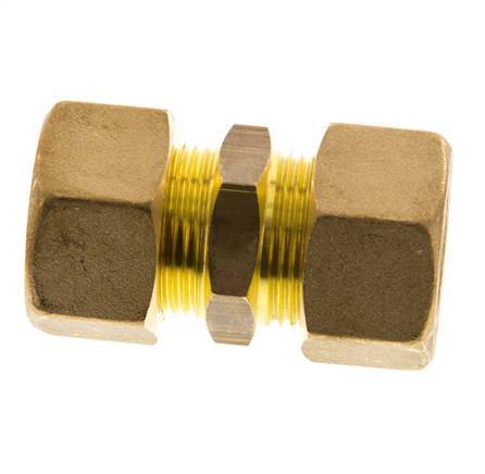 18mm Brass Straight Compression Fitting 67 Bar DIN EN 1254-2