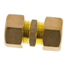 18mm Brass Straight Compression Fitting 67 Bar DIN EN 1254-2
