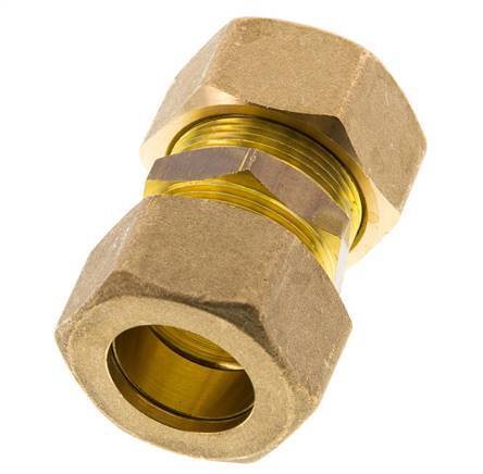 22mm Brass Straight Compression Fitting 54 Bar DIN EN 1254-2