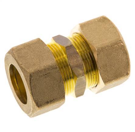 22mm Brass Straight Compression Fitting 54 Bar DIN EN 1254-2