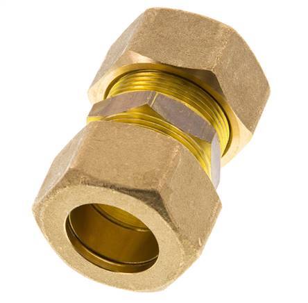 22mm Brass Straight Compression Fitting 54 Bar DIN EN 1254-2