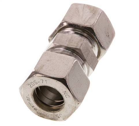 20S Stainless steel Straight Compression Fitting 400 Bar DIN 2353