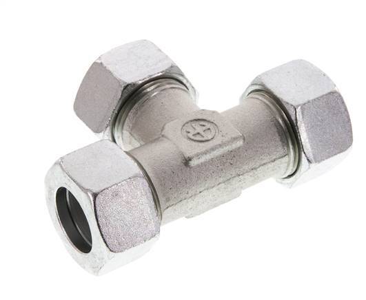 22L Zinc plated Steel Tee Cutting Ring 160 Bar DIN 2353