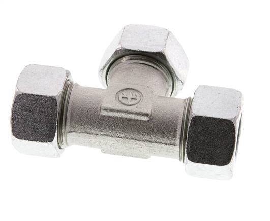 22L Zinc plated Steel Tee Cutting Ring 160 Bar DIN 2353