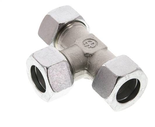 22L Zinc plated Steel Tee Cutting Ring 160 Bar DIN 2353