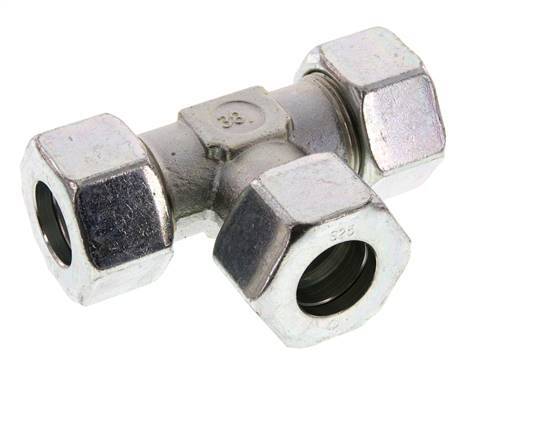 25S Zinc plated Steel Tee Cutting Ring 400 Bar DIN 2353