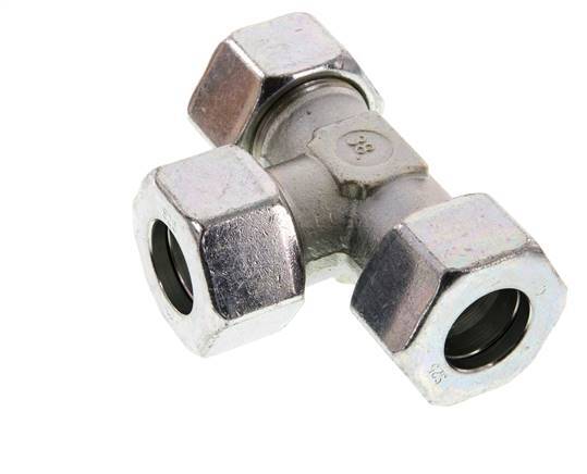 25S Zinc plated Steel Tee Cutting Ring 400 Bar DIN 2353