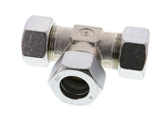 30S Zinc plated Steel Tee Cutting Ring 400 Bar DIN 2353