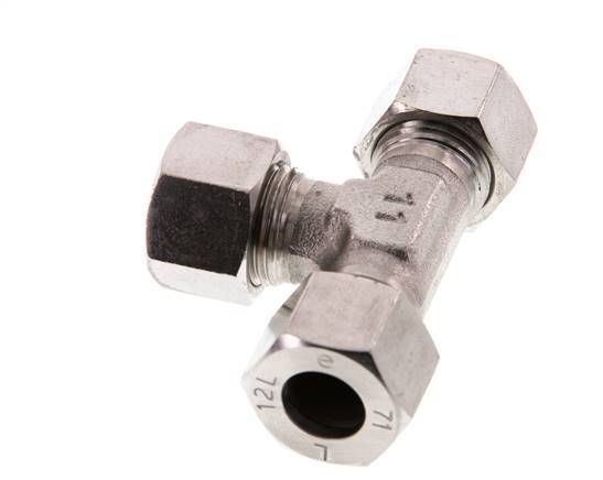 12L Stainless steel Tee Cutting Ring 315 Bar DIN 2353