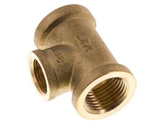 Rp 1/2'' x Rp 3/8'' Brass Tee 16 Bar