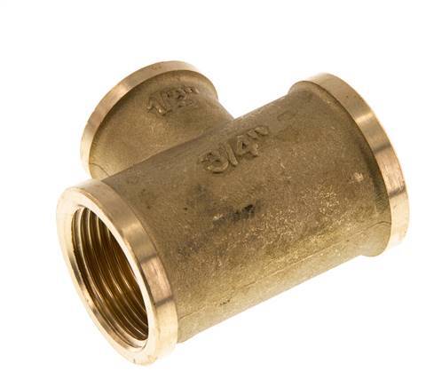 Rp 3/4'' x Rp 1/2'' Brass Tee 16 Bar