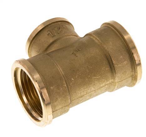 Rp 1'' x Rp 1/2'' Brass Tee 16 Bar