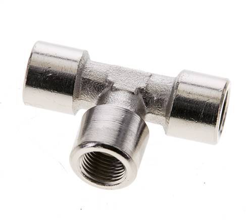 G 1/8'' Nickel plated Brass Tee 16 Bar [2 Pieces]