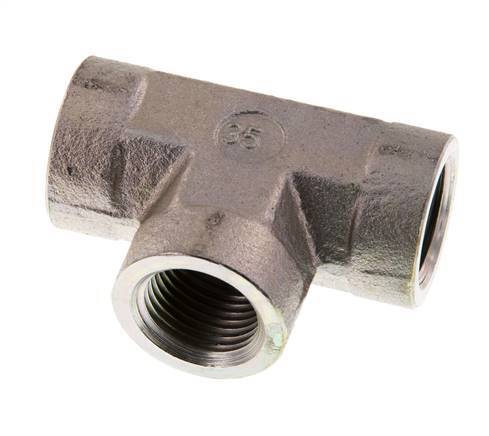 G 1/2'' Zinc plated Steel Tee 225 Bar - Hydraulic