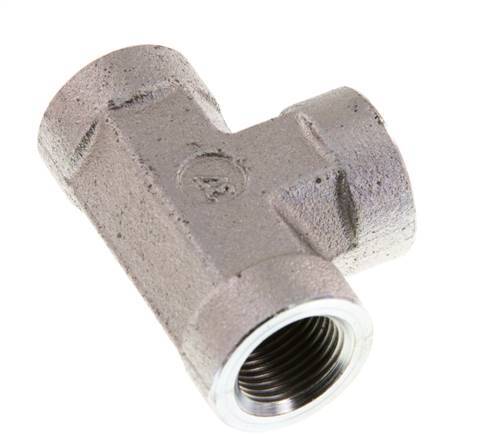 G 3/8'' Zinc plated Steel Tee 250 Bar - Hydraulic