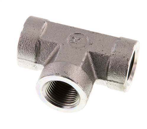 G 3/8'' Zinc plated Steel Tee 250 Bar - Hydraulic