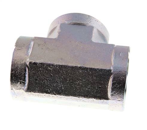 G 1 1/2'' Zinc plated Steel Tee 160 Bar - Hydraulic