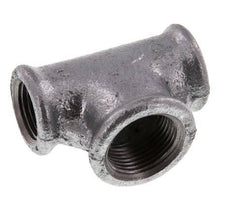 Rp 1/2'' x Rp 3/4'' Zinc plated Cast iron Tee 25 Bar