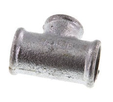 Rp 1/2'' x Rp 3/8'' Zinc plated Cast iron Tee 25 Bar [2 Pieces]