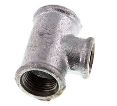 Rp 1/2'' x Rp 3/8'' Zinc plated Cast iron Tee 25 Bar [2 Pieces]