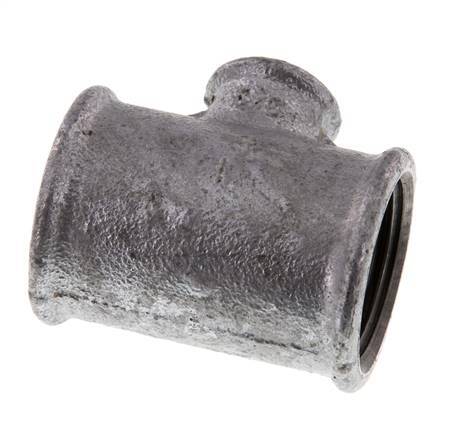 Rp 1'' x Rp 3/8'' Zinc plated Cast iron Tee 25 Bar
