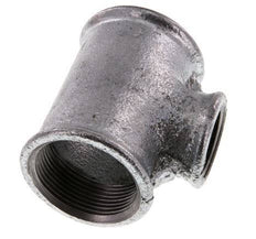 Rp 1 1/2'' x Rp 1'' Zinc plated Cast iron Tee 25 Bar