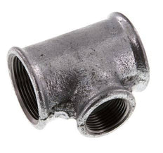 Rp 1 1/2'' x Rp 1'' Zinc plated Cast iron Tee 25 Bar