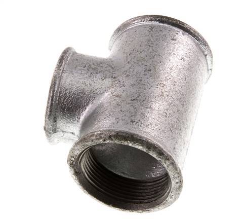 Rp 1 1/2'' x Rp 1 1/4'' Zinc plated Cast iron Tee 25 Bar