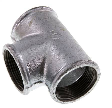 Rp 1 1/2'' Zinc plated Cast iron Tee 25 Bar
