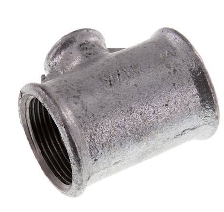 Rp 1 1/4'' x Rp 1/2'' Zinc plated Cast iron Tee 25 Bar