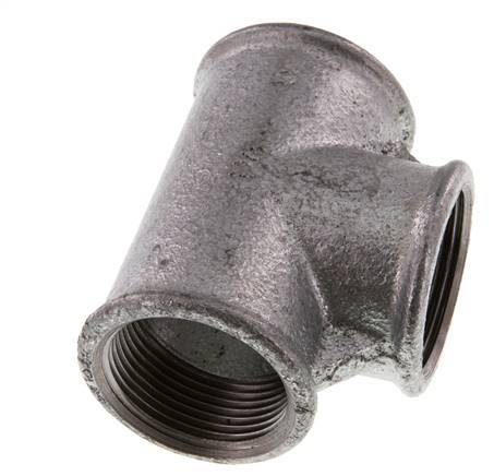 Rp 1 1/4'' Zinc plated Cast iron Tee 25 Bar