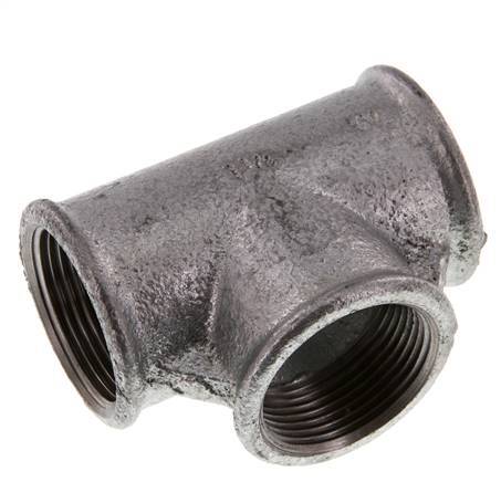 Rp 1 1/4'' Zinc plated Cast iron Tee 25 Bar