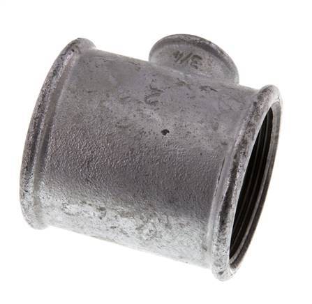 Rp 2'' x Rp 3/4'' Zinc plated Cast iron Tee 25 Bar