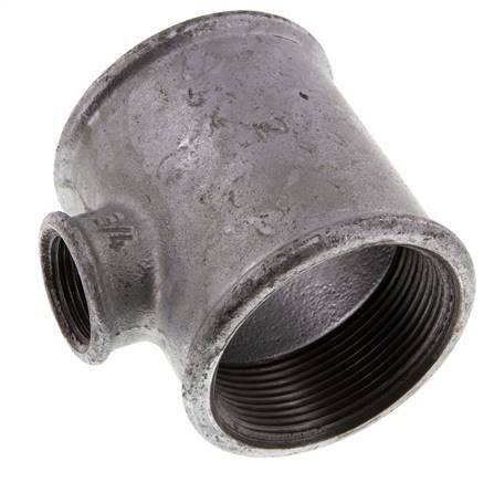 Rp 2'' x Rp 3/4'' Zinc plated Cast iron Tee 25 Bar