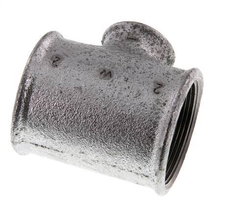 Rp 2'' x Rp 1'' Zinc plated Cast iron Tee 25 Bar