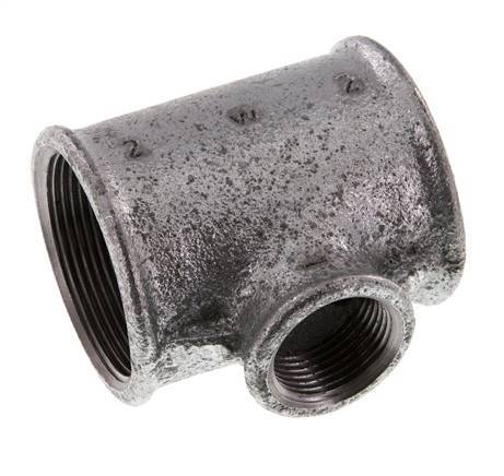 Rp 2'' x Rp 1'' Zinc plated Cast iron Tee 25 Bar