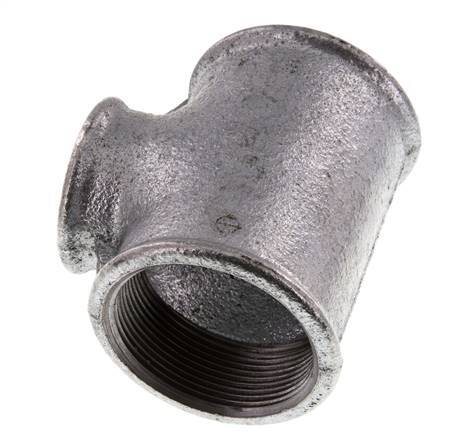 Rp 2'' x Rp 1 1/4'' Zinc plated Cast iron Tee 25 Bar