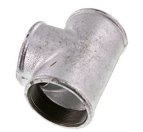 Rp 2 1/2'' Zinc plated Cast iron Tee 25 Bar