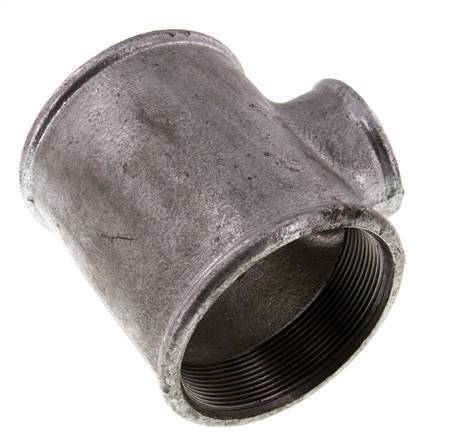 Rp 3'' x Rp 1 1/2'' Zinc plated Cast iron Tee 25 Bar