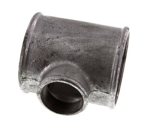 Rp 3'' x Rp 1 1/2'' Zinc plated Cast iron Tee 25 Bar